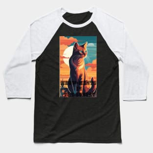 Meow-ments in the Sunset Baseball T-Shirt